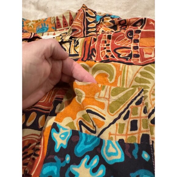 Vintage 80’s FRANK Button Down Short Sleeve Shirt Size Large - Picture 3 of 9